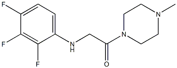 1-(4-methylpiperazin-1-yl)-2-[(2,3,4-trifluorophenyl)amino]ethan-1-one|