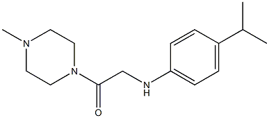 1-(4-methylpiperazin-1-yl)-2-{[4-(propan-2-yl)phenyl]amino}ethan-1-one