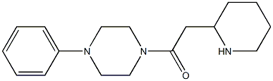 1-(4-phenylpiperazin-1-yl)-2-(piperidin-2-yl)ethan-1-one Struktur