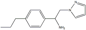1-(4-propylphenyl)-2-(1H-pyrazol-1-yl)ethanamine Structure