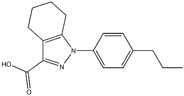 1-(4-propylphenyl)-4,5,6,7-tetrahydro-1H-indazole-3-carboxylic acid Structure