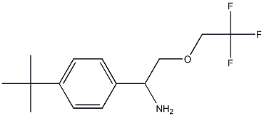 1-(4-tert-butylphenyl)-2-(2,2,2-trifluoroethoxy)ethanamine Struktur