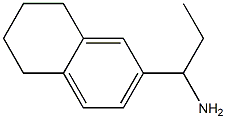 1-(5,6,7,8-tetrahydronaphthalen-2-yl)propan-1-amine 化学構造式