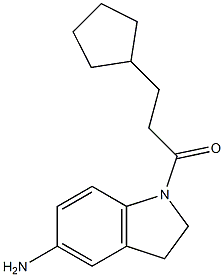 1-(5-amino-2,3-dihydro-1H-indol-1-yl)-3-cyclopentylpropan-1-one