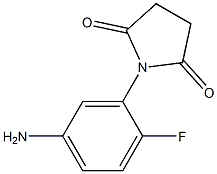 1-(5-amino-2-fluorophenyl)pyrrolidine-2,5-dione Structure