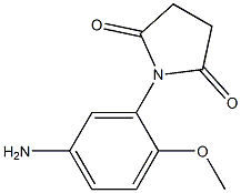 1-(5-amino-2-methoxyphenyl)pyrrolidine-2,5-dione,,结构式