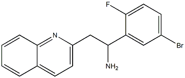 1-(5-bromo-2-fluorophenyl)-2-(quinolin-2-yl)ethan-1-amine|