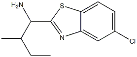 1-(5-chloro-1,3-benzothiazol-2-yl)-2-methylbutan-1-amine 结构式