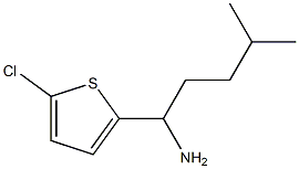 1-(5-chlorothiophen-2-yl)-4-methylpentan-1-amine 结构式