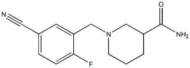 1-(5-cyano-2-fluorobenzyl)piperidine-3-carboxamide