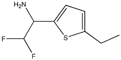 1-(5-ethylthiophen-2-yl)-2,2-difluoroethan-1-amine 化学構造式