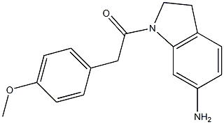 1-(6-amino-2,3-dihydro-1H-indol-1-yl)-2-(4-methoxyphenyl)ethan-1-one