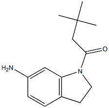 1-(6-amino-2,3-dihydro-1H-indol-1-yl)-3,3-dimethylbutan-1-one Structure