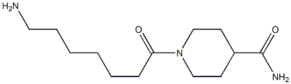 1-(7-aminoheptanoyl)piperidine-4-carboxamide,,结构式