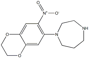 1-(7-nitro-2,3-dihydro-1,4-benzodioxin-6-yl)-1,4-diazepane Structure