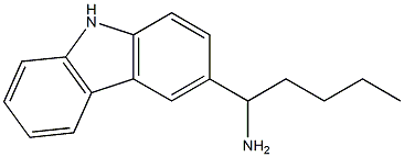 1-(9H-carbazol-3-yl)pentan-1-amine 结构式