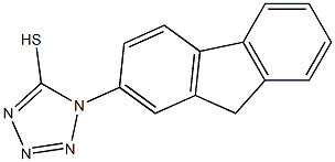 1-(9H-fluoren-2-yl)-1H-1,2,3,4-tetrazole-5-thiol Struktur