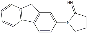 1-(9H-fluoren-2-yl)pyrrolidin-2-imine 结构式