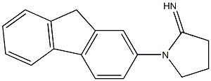 1-(9H-fluoren-2-yl)pyrrolidin-2-imine,,结构式