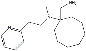 1-(aminomethyl)-N-methyl-N-[2-(pyridin-2-yl)ethyl]cyclooctan-1-amine 结构式