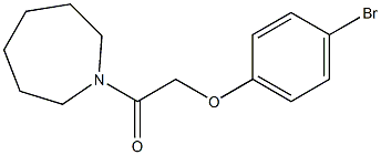 1-(azepan-1-yl)-2-(4-bromophenoxy)ethan-1-one 化学構造式