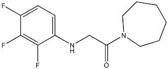 1-(azepan-1-yl)-2-[(2,3,4-trifluorophenyl)amino]ethan-1-one Struktur