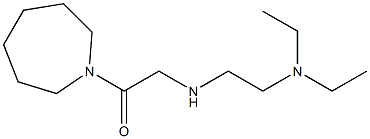 1-(azepan-1-yl)-2-{[2-(diethylamino)ethyl]amino}ethan-1-one,,结构式