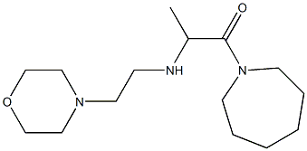 1-(azepan-1-yl)-2-{[2-(morpholin-4-yl)ethyl]amino}propan-1-one 化学構造式