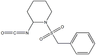 1-(benzylsulfonyl)-2-isocyanatopiperidine Struktur