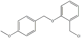 1-(chloromethyl)-2-[(4-methoxyphenyl)methoxy]benzene 化学構造式