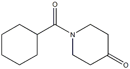 1-(cyclohexylcarbonyl)piperidin-4-one Struktur