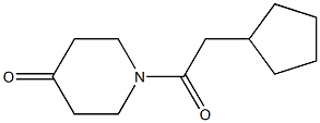 1-(cyclopentylacetyl)piperidin-4-one,,结构式