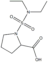 1-(diethylsulfamoyl)pyrrolidine-2-carboxylic acid Structure