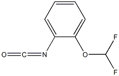 1-(difluoromethoxy)-2-isocyanatobenzene 化学構造式