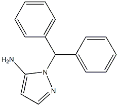 1-(diphenylmethyl)-1H-pyrazol-5-amine Struktur