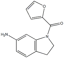 1-(furan-2-ylcarbonyl)-2,3-dihydro-1H-indol-6-amine,,结构式