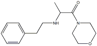 1-(morpholin-4-yl)-2-[(2-phenylethyl)amino]propan-1-one Structure