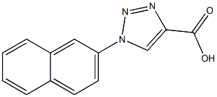 1-(naphthalen-2-yl)-1H-1,2,3-triazole-4-carboxylic acid,,结构式