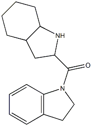 1-(octahydro-1H-indol-2-ylcarbonyl)indoline Structure