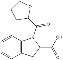 1-(oxolan-2-ylcarbonyl)-2,3-dihydro-1H-indole-2-carboxylic acid