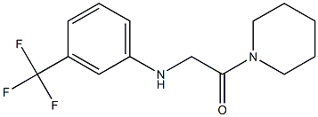 1-(piperidin-1-yl)-2-{[3-(trifluoromethyl)phenyl]amino}ethan-1-one,,结构式