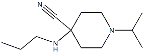 1-(propan-2-yl)-4-(propylamino)piperidine-4-carbonitrile Struktur