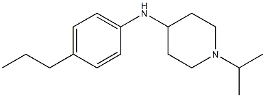 1-(propan-2-yl)-N-(4-propylphenyl)piperidin-4-amine,,结构式