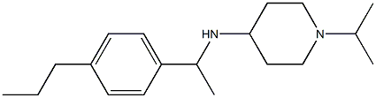 1-(propan-2-yl)-N-[1-(4-propylphenyl)ethyl]piperidin-4-amine|