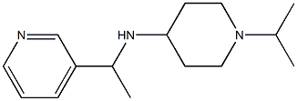 1-(propan-2-yl)-N-[1-(pyridin-3-yl)ethyl]piperidin-4-amine 结构式