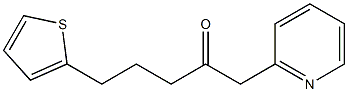 1-(pyridin-2-yl)-5-(thiophen-2-yl)pentan-2-one 结构式