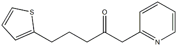 1-(pyridin-2-yl)-5-(thiophen-2-yl)pentan-2-one Structure