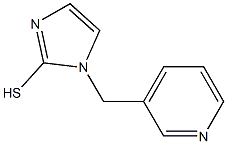 1-(pyridin-3-ylmethyl)-1H-imidazole-2-thiol 结构式