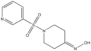 1-(pyridin-3-ylsulfonyl)piperidin-4-one oxime Structure