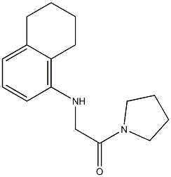 1-(pyrrolidin-1-yl)-2-(5,6,7,8-tetrahydronaphthalen-1-ylamino)ethan-1-one 化学構造式